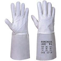 Portwest A520 Tig Welders Gauntlet Grey XL
