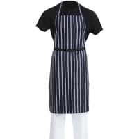 Whites Butchers Apron Stripe Blue