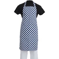 Whites Bib Apron Blue And White Check