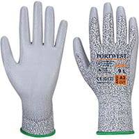 Portwest A620 LR Cut PU Palm Glove Grey 3XL