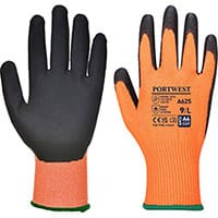 Portwest A625 Vis-Tex PU Cut Resistant Glove Orange & Black XL