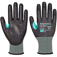 Portwest A660 VHR18 PU Cut Glove Black Large