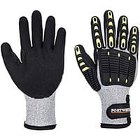 Portwest A729 TPV Impact Therm Cut Glove Grey & Black Small