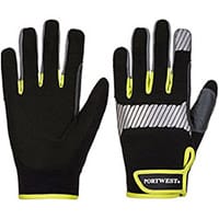 Portwest A770 PW3 General Utility Glove Black & Yellow Small