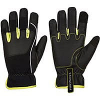 Portwest A771 PW3 Tradesman Glove Black & Yellow Large
