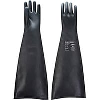 Portwest A803 Heavy Latex Gauntlet 60cm Black XL