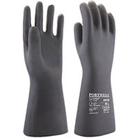 Portwest A820 Neoprene Chemical Gauntlet Black Small