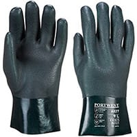 Portwest A827 Double Dipped PVC Gauntlet Green XL