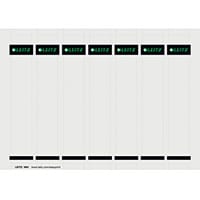 Leitz PC Printable Spine Labels for Plastic Lever Arch Files 180 Degree Print 50mm Grey 25 A4 Sheets - 7 Labels per Sheet 175 Labels