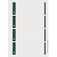 Leitz PC Printable Spine Labels for Standard Lever Arch Files Laser Grey Short Wide 100 A4 Sheets - 4 Labels per Sheet 400 Labels