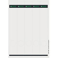 Leitz PC Printable Spine Labels for Standard Lever Arch Files Laser Long Small Grey 25 A4 Sheets - 5 Labels per Sheet 125 Labels