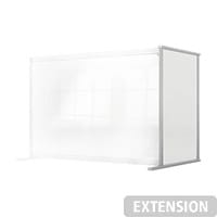 Nobo Premium Plus Clear Acrylic Protective Desk Divider Screen Modular System Extension 1400x1000mm