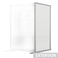 Nobo Premium Plus Clear Acrylic Protective Desk Divider Screen Modular System Extension 600x1000mm
