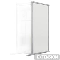 Nobo Premium Plus Clear Acrylic Protective Desk Divider Screen Modular System Extension 400x1000mm