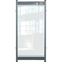 Nobo Premium Plus Clear PVC Modular Desk Divider Screen System 400x820mm