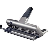 Leitz AKTO Variable Multi Hole Punch 3mm Silver