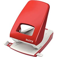 Leitz New NeXXt Strong Metal Office Punch 4mm Red