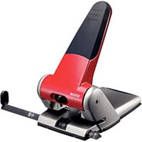 Leitz Heavy Duty Hole Punch 6.5mm Red