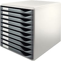 Leitz Form Set 10 Drawers A4 Dark Grey