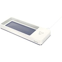 Leitz WOW Desk Organiser with Inductive Charger White & Grey