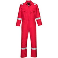 Portwest AF73 Araflame Silver Coverall Red Size 50