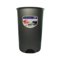Addis Open Top Bin Base 50 Litre Metallic