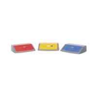 Addis Pack of 3 Recycling Bin Kit Lids Red/Yellow/Blue Metallic
