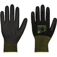 Portwest AP10 NPR15 Nitrile Bamboo Glove (Pack of 12) Black Large