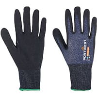 Portwest AP18 SG Cut C15 Eco Nitrile Glove (Pk12) Blue/Black Size M Regular Fit