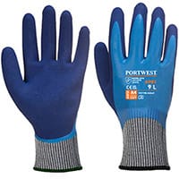 Portwest AP81 Liquid Pro HR Cut Glove Blue XSmall