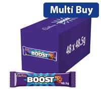 Cadbury Chocolate Boost Bars (Pack of 48, Ref 100129) - Delicious Energy Snack