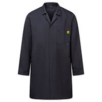 Portwest Anti-Static ESD Coat - Black - Size XXXL