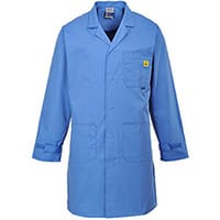 Portwest AS10 Anti Static Coat Hamilton Blue XXL