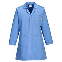 Portwest Anti-Static ESD Coat - Hamilton Blue - Size XXS