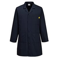 Portwest Anti-Static ESD Coat - Navy - Size S