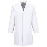 Portwest Anti-Static ESD Coat - White - Size 5XL