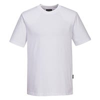 Portwest Anti-Static ESD Short Sleeve T-Shirt - White - Size XXS