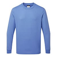 Portwest Anti-Static ESD Long Sleeve T-Shirt - Hamilton Blue - Size 4XL
