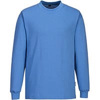 Portwest AS22 Antistatic ESD T-Shirt L/S Hamilton Blue 3XL