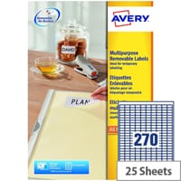 Avery L4730REV-25 Removable Laser Label (6750 Labels)