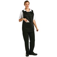 Whites Tabard With Pocket Black