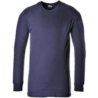 Portwest B123 Thermal Long Sleeve T-Shirt Navy 4XL