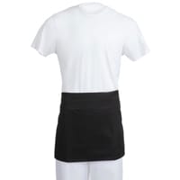 Whites Short Bistro Apron Black