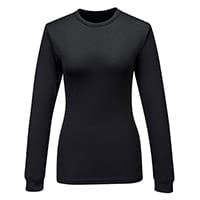 Portwest Women's Baselayer Top Long Sleeve - Black - Size XXL
