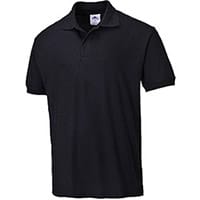 Portwest B210 Naples Polo Shirt Black Medium
