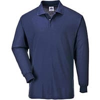 Portwest B212 Long Sleeved Polo Shirt Navy XXL