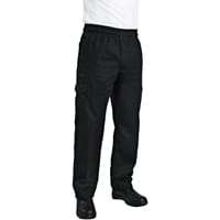 Chef Works Unisex Slim Fit Cargo Chefs Trousers Black S