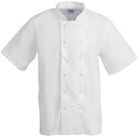 Whites Boston Unisex Short Sleeve Chefs Jacket White L
