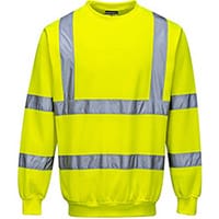 Portwest B303 Hi-Vis Sweatshirt Yellow XSmall