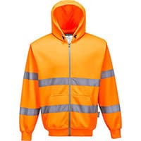 Portwest B305 Hi-Vis Zip Front Hoodie Orange XL